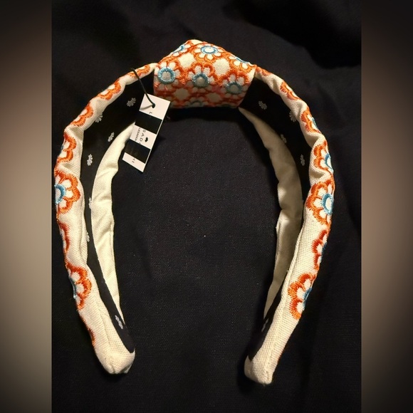 NWT LELE SADOUGHI Marigold Embroidered Knotted Headband  display picture 1